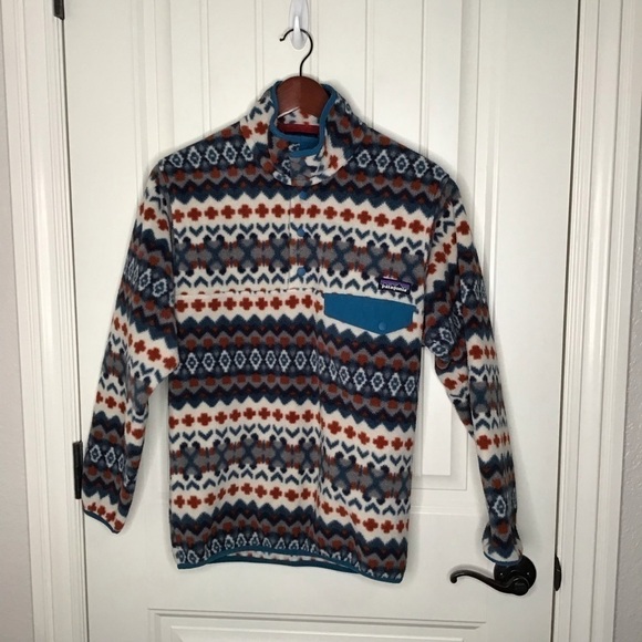 Patagonia 2015 Printed Synchilla Snap-T Fleece in Cliff: Underwater Size XSmall. - Picture 2 of 8